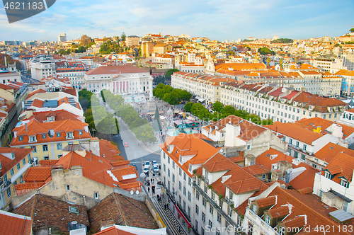Image of Lisbon Rossio square, Portugal