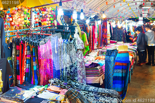 Image of Thailand night market. Chang Mai