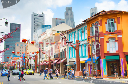 Image of Chinatown street life, Singapore