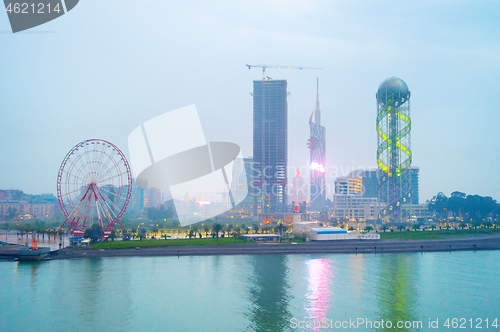 Image of Batumi moody cityscape, Georgia