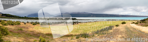 Image of rainy day at Lake Pukaki New Zealand