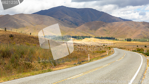 Image of road to horizon New Zealand south island