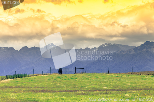 Image of mountain view in New Zealand