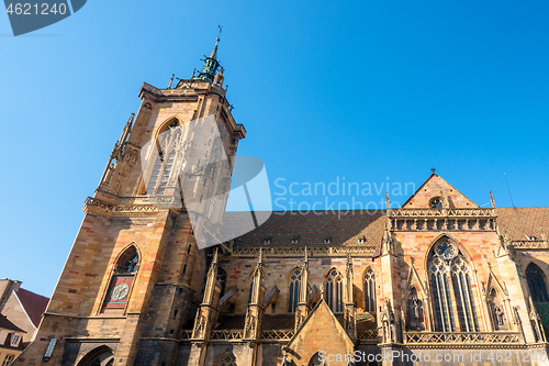 Image of the beautiful church of Colmar France