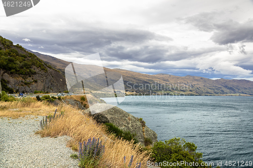 Image of lake Wakatipu in south New Zealand