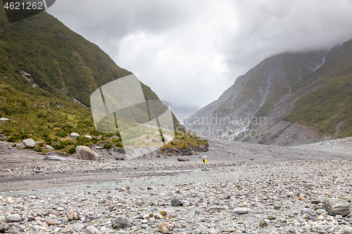 Image of Riverbed of the Franz Josef Glacier, New Zealand