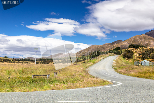 Image of road to horizon New Zealand south island