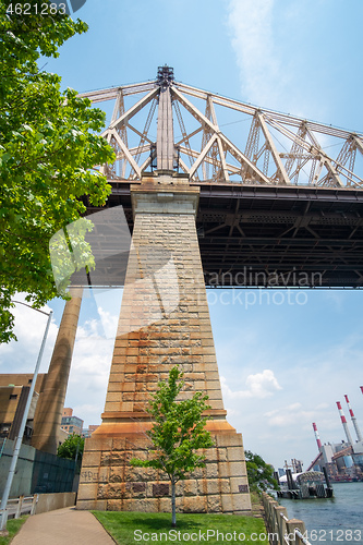 Image of Queensboro Bridge and the Ravenswood power plant