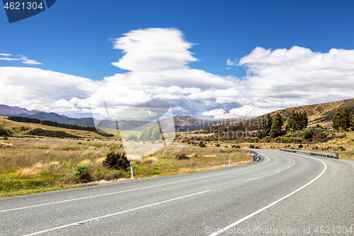 Image of road to horizon New Zealand south island