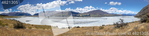 Image of Rakaia River scenery in south New Zealand