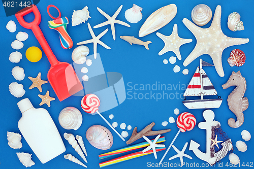 Image of Summer Holiday Beach Symbols