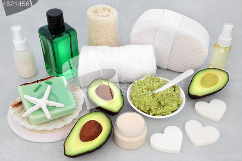 Image of Skincare Beauty Treatment with Avocado