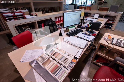 Image of Architect & Interior designer working table