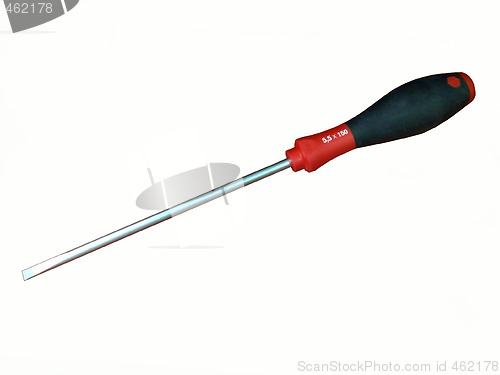 Image of The big screw-driver on a white background