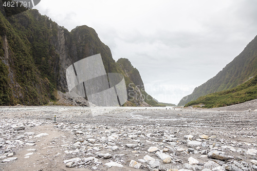 Image of Riverbed of the Franz Josef Glacier, New Zealand