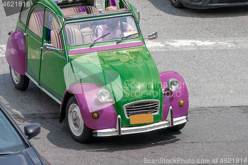 Image of old vintage small car