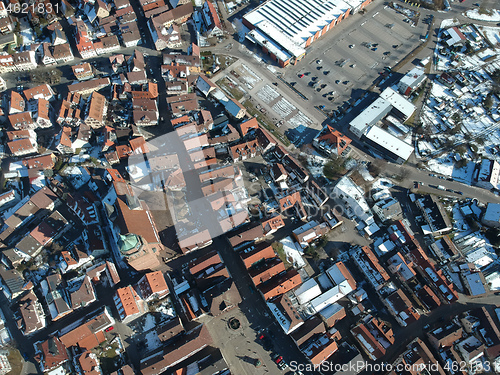 Image of aerial view over Weil der Stadt Baden Wuerttemberg Germany