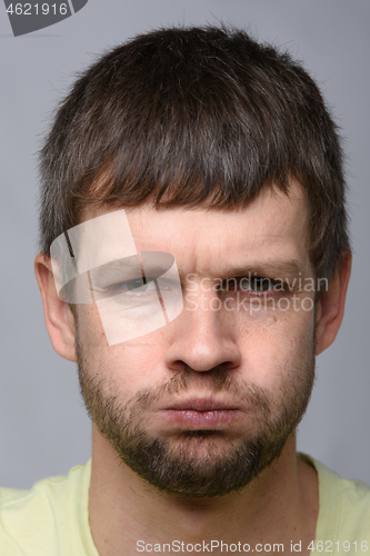 Image of Close-up portrait of a man of European appearance