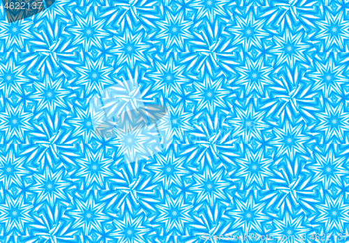 Image of Abstract bright blue repeating pattern