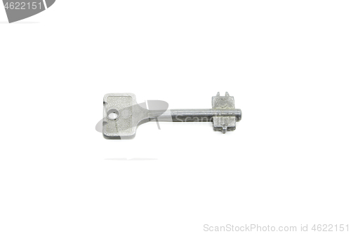 Image of Old key isolated on white background