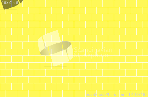 Image of Yellow brick wall, abstract seamless background