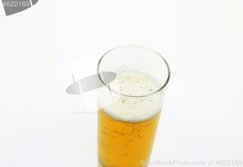 Image of Glass of beer, closeup