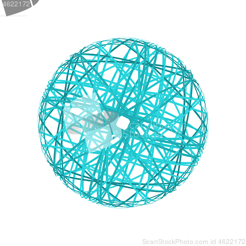 Image of Abstract sphere from lines 