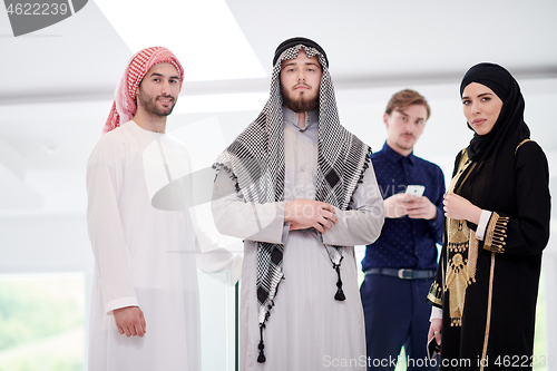 Image of portrait of young muslim people