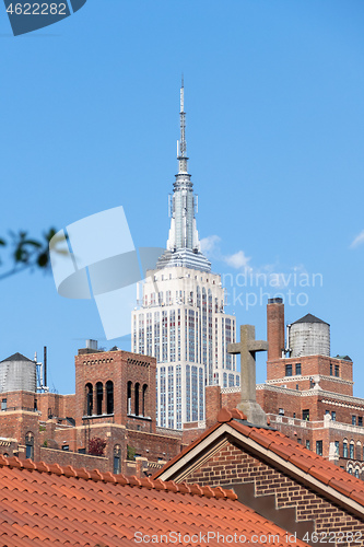 Image of Empire State Building in New York USA