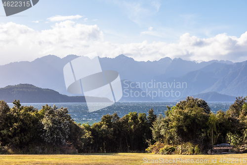 Image of scenery at Lake Te Anau, New Zealand