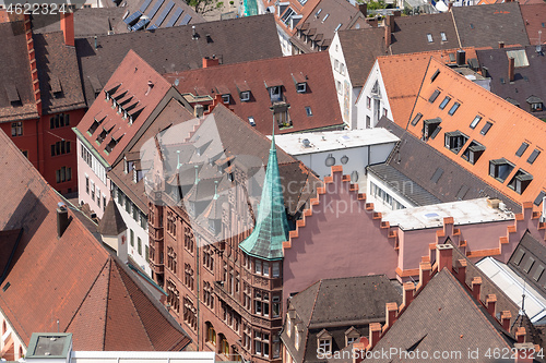Image of an aerial view over Freiburg