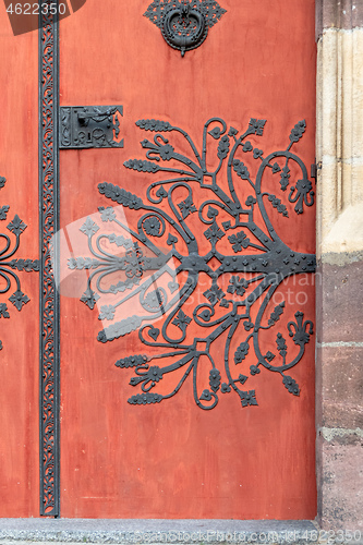 Image of door of Saint Theobald\'s Church, Thann