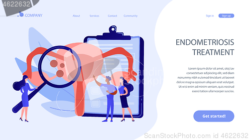 Image of Endometriosis concept landing page.