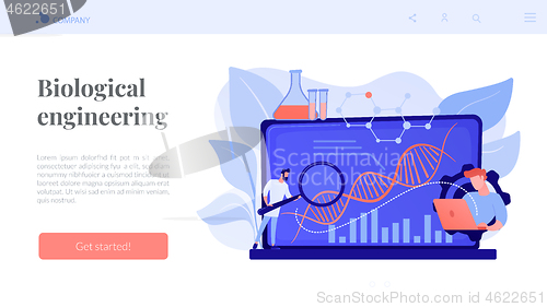 Image of Biotechnology concept landing page.