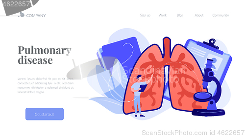 Image of Obstructive pulmonary disease concept landing page.