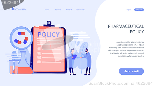 Image of Pharmaceutical policy concept landing page.