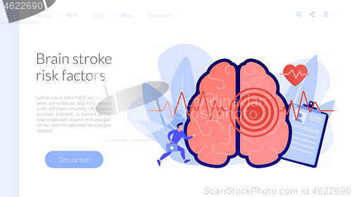 Image of Stroke concept landing page.