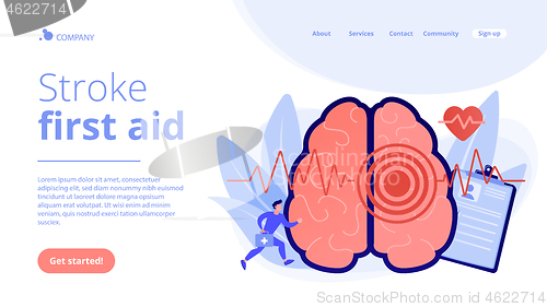 Image of Stroke concept landing page.