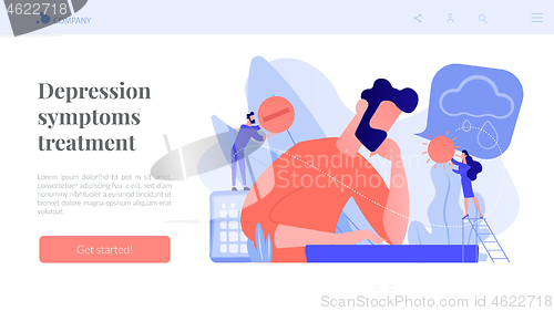 Image of Seasonal affective disorder concept landing page.