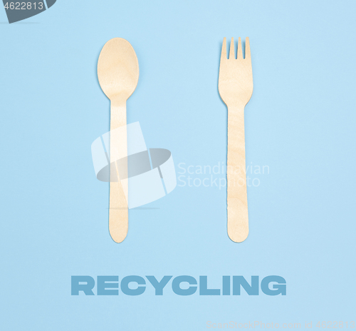 Image of Eco-friendly life - organic made kitchenware in compare with polymers, plastics analogues.