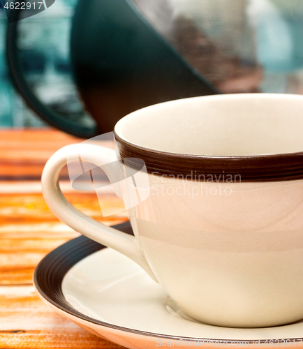 Image of Green Tea Cup Means Restaurant Restaurants And Fresh 