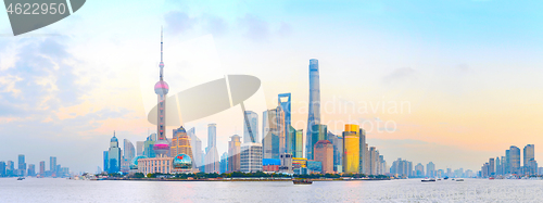 Image of Shanghai colorful panorama, China