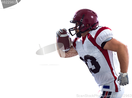 Image of American football Player running with the ball