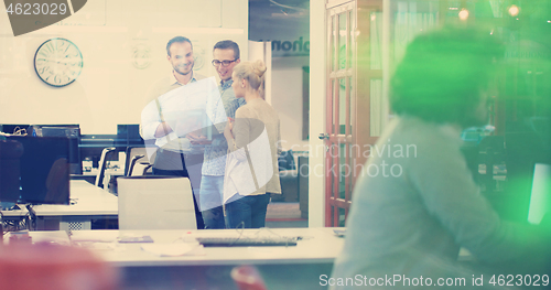 Image of Startup Business Team At A Meeting at modern office building