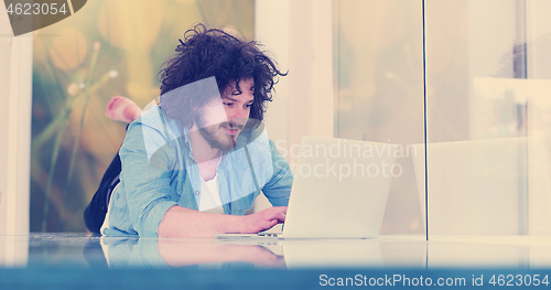 Image of man enjoying relaxing lifestyle