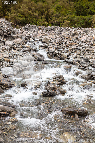 Image of Riverbed of the Franz Josef Glacier, New Zealand