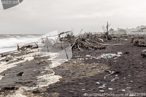 Image of jade beach Hokitika, New Zealand