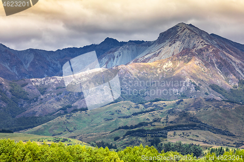 Image of mountain view in New Zealand