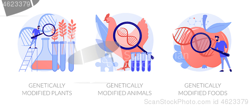 Image of Gene modification vector concept metaphors.