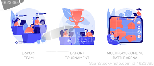 Image of E-sport vector concept metaphor.